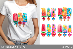 Ice Cream T-Shirt Design. Ice Cream Sublimation Product Image 1