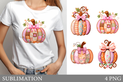 Pumpkin T-Shirt Design. Pumpkin Sublimation Product Image 1