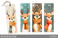 Christmas Deer Bookmark. Christmas Bookmark Sublimation Product Image 1