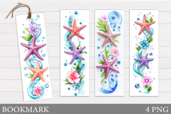 Starfish Bookmark Design. Sea Bookmark Sublimation Product Image 1