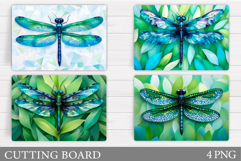 Dragonfly Cutting Board Design. Dragonfly Sublimation Product Image 1