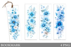 Flowers Bookmark Sublimation. Floral Bookmark Design Product Image 1