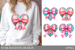 Valentine Heart Sublimation. Valentine Heart T-Shirt Design Product Image 1