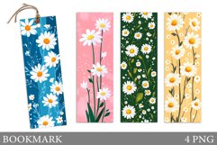 Daisy Flowers Bookmark Design. Wildflowers Bookmark Product Image 1