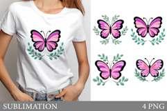 Butterfly Sublimation. Butterfly T-Shirt Sublimation Product Image 1