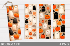 Cute Ghost Bookmark Printable. Cute Halloween Bookmark Product Image 1