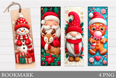 Christmas Bookmark Design. Cute Christmas Bookmark Printable Product Image 1