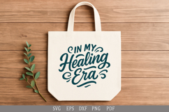 In My Healing Era Self-Care Quote Mental Health Shirt Design Product Image 3