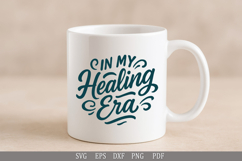 In My Healing Era Self-Care Quote Mental Health Shirt Design Product Image 4