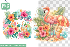 Summer Whimsical Clipart,Summer png,Beach Sublimation png Product Image 1