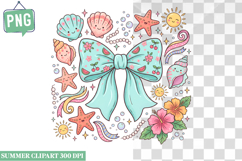 Summer Whimsical Clipart,Summer png,Beach Sublimation png Product Image 1