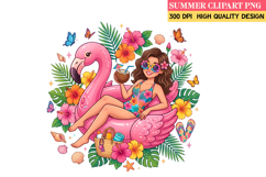 Summer Whimsical Clipart,Summer png,Beach Sublimation png Product Image 1