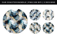 Alcohol Ink Keychain And Car Coaster Sublimation Design Product Image 1
