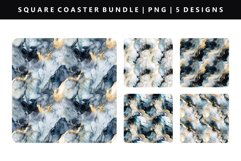 Alcohol Ink Square Coaster Design | Square Coaster PNG Product Image 1