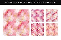 Alcohol Ink Square Coaster Design | Square Coaster PNG Product Image 1