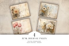 Floral Chic Junk Journal Digital Paper Bi-fold Product Image 1