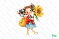 Joyful Young Girl Sublimation Clipart Product Image 1
