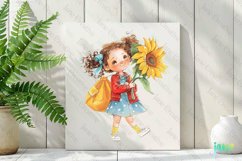 Joyful Young Girl Sublimation Clipart Product Image 2