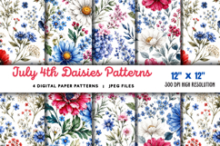 July Daisies Patterns JPG Product Image 1