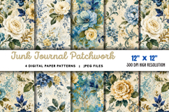 Cute Purple Flowers Pattern JPG Product Image 1