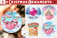 Cute Christmas ornament bundle| Kawaii Pink Xmas Product Image 13