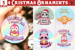 Cute Christmas ornament | Kawaii Pink Xmas Product Image 1