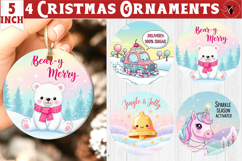 Cute Christmas ornament | Kawaii Pink Xmas Product Image 1
