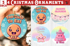 Cute Christmas ornament bundle| Kawaii Pink Xmas Product Image 7
