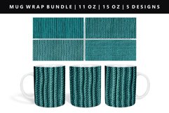 Knitted 11oz, 15oz Mug Sublimation | Mug Wrap PNG Bundle Product Image 5