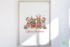 Merry Christmas Dogs Sublimation Product Image 2