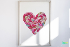 Latch Hook Yarn Crochet Hearts PNG Product Image 2
