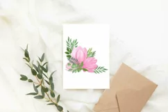 Magnolia Flower sublimation watercolor bouquet, PNG, JPEG Product Image 4
