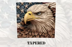 3D Eagle Tumbler Wrap | 3D Patriotic Tumbler Wrap Product Image 3