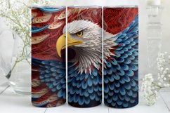3D Eagle Tumbler Wrap | 4th of July | 3D Tumbler Wrap Product Image 6