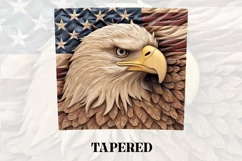 3D Eagle Tumbler Wrap | 3D Patriotic Tumbler Wrap Product Image 3