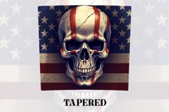 3D Skull Tumbler Wrap | 3D Patriotic Tumbler Wrap Product Image 3