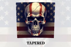 3D Skull Tumbler Wrap | 3D Patriotic Tumbler Wrap Product Image 3