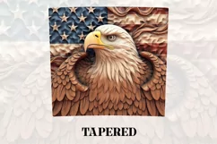3D Eagle Tumbler Wrap | 3D Patriotic Tumbler Wrap Product Image 3