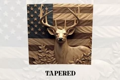 3D Deer Tumbler Wrap | 3D Patriotic Tumbler Wrap Product Image 3