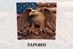 3D Eagle Tumbler Wrap | 3D Patriotic Tumbler Wrap Product Image 3
