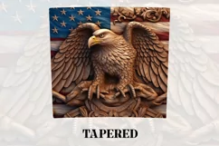 3D Eagle Tumbler Wrap | 3D Patriotic Tumbler Wrap Product Image 3