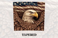 3D Eagle Tumbler Wrap | 3D Patriotic Tumbler Product Image 3