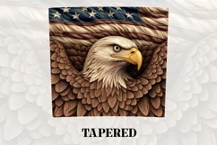 3D Eagle Tumbler Wrap | 3D Patriotic Tumbler Product Image 3
