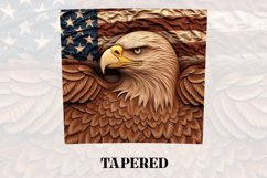 3D Eagle Tumbler Wrap | 3D Patriotic Tumbler Product Image 3