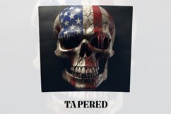 3D Skull Tumbler Wrap | 3D Patriotic Tumbler Wrap Product Image 3