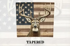 3D Deer Tumbler Wrap | 3D Patriotic Tumbler Wrap Product Image 3