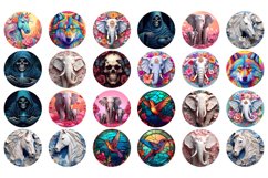 Round Wind Spinner Sublimation Bundle | Wind Spinner PNG Product Image 4