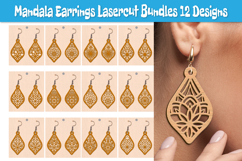Mandala Earring Lasercut BUNDLES Product Image 1
