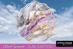 Marble Wind Spinner - Marble Texture Spinner Sublimation Product Image 1