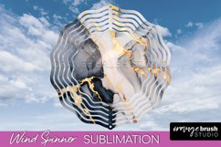 Marble Wind Spinner - Marble Texture Spinner Sublimation Product Image 1